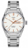  Shop Authentic Tag Heuer Carrera Calibre 5 White Dial Silver Steel Strap Watch for Men - WAR201D.BA0723 - Luxxuri