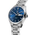  Shop Authentic Tag Heuer Carrera Automatic Blue Dial Silver Steel Strap Watch for Men - WAR201E.BA0723 - Luxxuri