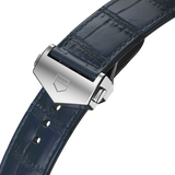 Shop Authentic Tag Heuer Carrera Calibre 5 Automatic Blue Dial Blue Leather Strap Watch for Men - WAR201E.FC6292 - Luxxuri