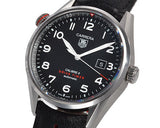  Shop Authentic Tag Heuer Carrera Calibre 5 Drive Timer Black Dial Black Leather Strap Watch for Men - WAR2A10.FC6337 - Luxxuri
