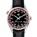 Tag Heuer Carrera Muhammad Ali Calibre 5 Black Dial Black Leather Strap Watch for Men - WAR2A11.FC6337