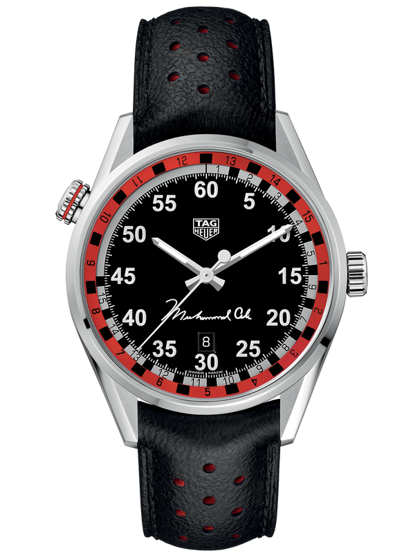  Shop Authentic Tag Heuer Carrera Muhammad Ali Calibre 5 Black Dial Black Leather Strap Watch for Men - WAR2A11.FC6337 - Luxxuri