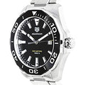  Shop Authentic Tag Heuer Aquaracer Quartz Black Dial Silver Steel Strap Watch for Men - WAY101A.BA0746 - Luxxuri