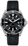  Shop Authentic Tag Heuer Aquaracer Quartz Black Dial Black Rubber Strap Watch for Men -  WAY101A.FT6141 - Luxxuri