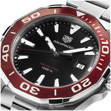  Shop Authentic Tag Heuer Aquaracer Black Dial Silver Steel Strap Watch for Men - WAY101B.BA0746 - Luxxuri
