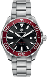  Shop Authentic Tag Heuer Aquaracer Black Dial Silver Steel Strap Watch for Men - WAY101B.BA0746 - Luxxuri