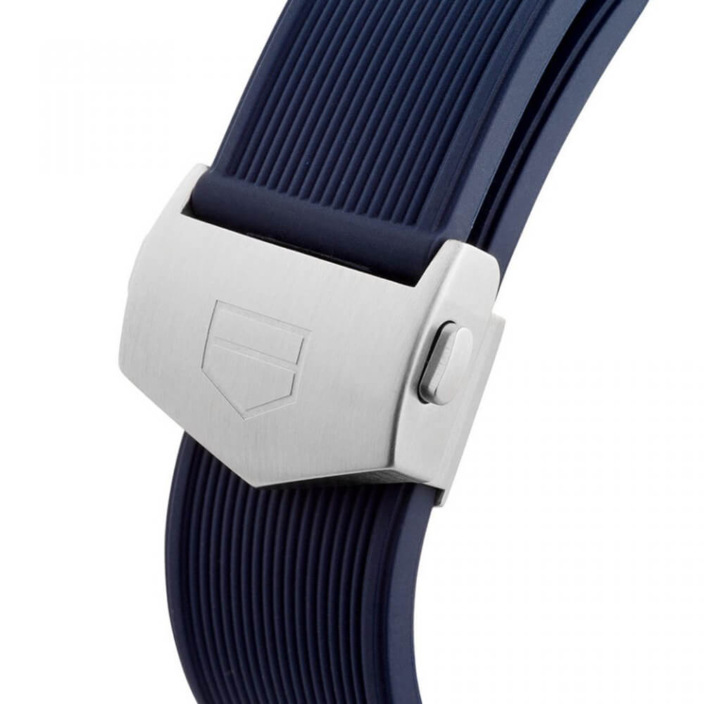 Tag Heuer Aquaracer Quartz Blue Dial Blue Rubber Strap Watch for Men -  WAY101C.FC6153