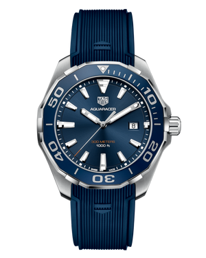  Shop Authentic Tag Heuer Aquaracer Quartz Blue Dial Blue Rubber Strap Watch for Men -  WAY101C.FC6153 - Luxxuri