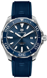  Shop Authentic Tag Heuer Aquaracer Quartz Blue Dial Blue Rubber Strap Watch for Men - WAY101C.FT6153 - Luxxuri