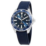  Shop Authentic Tag Heuer Aquaracer Quartz Blue Dial Blue Rubber Strap Watch for Men -  WAY101C.FC6153 - Luxxuri