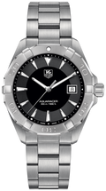  Shop Authentic Tag Heuer Aquaracer Quartz Black Dial Silver Steel Strap Watch for Men - WAY1110.BA0928 - Luxxuri