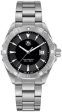  Shop Authentic Tag Heuer Aquaracer Quartz Black Dial Silver Steel Strap Watch for Men - WAY1110.BA0928 - Luxxuri