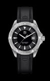  Shop Authentic Tag Heuer Aquaracer Quartz Black Dial Black Rubber Strap Watch for Men - WAY1110.FT8021 - Luxxuri