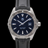 Shop Authentic Tag Heuer Aquaracer Quartz Black Dial Black Rubber Strap Watch for Men - WAY1110.FT8021 - Luxxuri