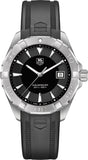  Shop Authentic Tag Heuer Aquaracer Caliber 5 Automatic Black Dial Black Rubber Strap Watch for Men - WAY2113.FT8021 - Luxxuri