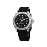  Shop Authentic Tag Heuer Aquaracer Quartz Black Dial Black Rubber Strap Watch for Men - WAY1110.FT8021 - Luxxuri