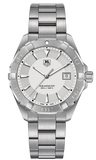  Shop Authentic Tag Heuer Aquaracer Quartz White Dial Silver Steel Strap Watch for Men - WAY1111.BA0928 - Luxxuri