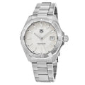  Shop Authentic Tag Heuer Aquaracer Quartz White Dial Silver Steel Strap Watch for Men - WAY1111.BA0928 - Luxxuri