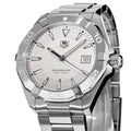  Shop Authentic Tag Heuer Aquaracer Quartz White Dial Silver Steel Strap Watch for Men - WAY1111.BA0928 - Luxxuri