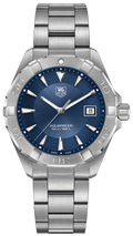  Shop Authentic Tag Heuer Aquaracer Quartz Blue Dial Silver Steel Strap Watch for Men - WAY1112.BA0928 - Luxxuri