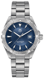  Shop Authentic Tag Heuer Aquaracer Quartz Blue Dial Silver Steel Strap Watch for Men - WAY1112.BA0928 - Luxxuri