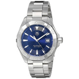  Shop Authentic Tag Heuer Aquaracer Quartz Blue Dial Silver Steel Strap Watch for Men - WAY1112.BA0928 - Luxxuri