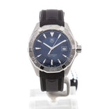  Shop Authentic Tag Heuer Aquaracer Quartz Blue Dial Black Rubber Strap Watch for Men - WAY1112.FT8021 - Luxxuri