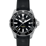  Shop Authentic Tag Heuer Aquaracer Black Dial Black Rubber Strap Watch for Men - WAY111A.FT6151 - Luxxuri