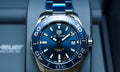  Shop Authentic Tag Heuer Aquaracer Blue Dial Quartz Silver Steel Strap Watch for Men - WAY111C.BA0928 - Luxxuri