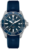  Shop Authentic Tag Heuer Aquaracer Blue Dial Blue Rubber Strap Watch for Men - WAY111C.FT6155 - Luxxuri