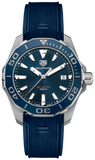  Shop Authentic Tag Heuer Aquaracer Blue Dial Blue Rubber Strap Watch for Men - WAY111C.FT6155 - Luxxuri