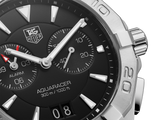  Shop Authentic Tag Heuer Aquaracer Quartz Black Dial Silver Steel Strap Watch for Men - WAY111Z.BA0928 - Luxxuri