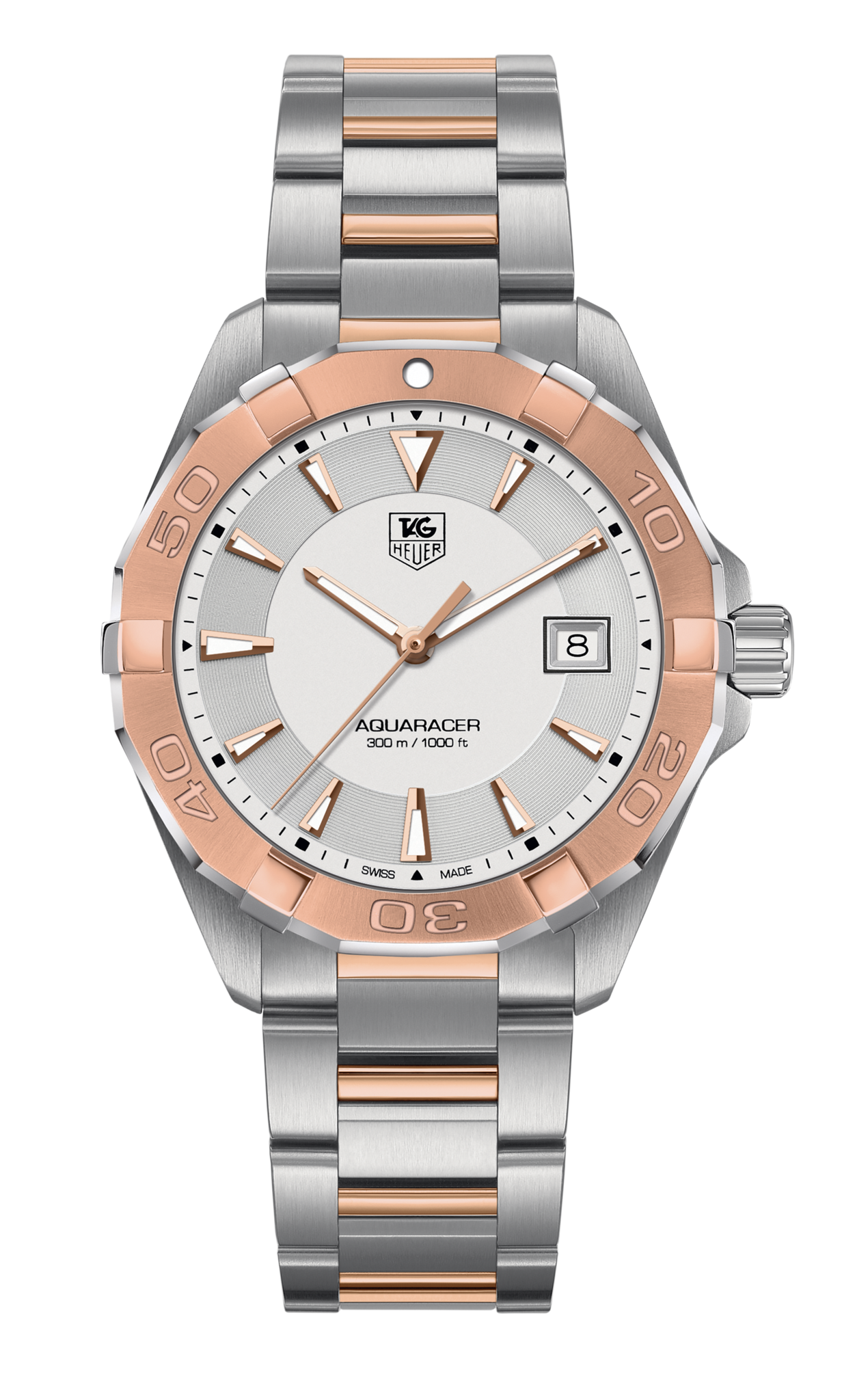 Shop Authentic Tag Heuer Aquaracer Quartz White Dial Silver Strap Watch for Men - WAY1150.BD0911 - Luxxuri