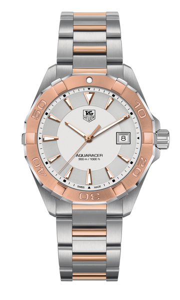  Shop Authentic Tag Heuer Aquaracer Quartz White Dial Silver Strap Watch for Men - WAY1150.BD0911 - Luxxuri