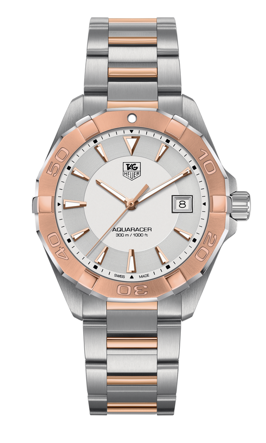  Shop Authentic Tag Heuer Aquaracer Quartz White Dial Silver Strap Watch for Men - WAY1150.BD0911 - Luxxuri