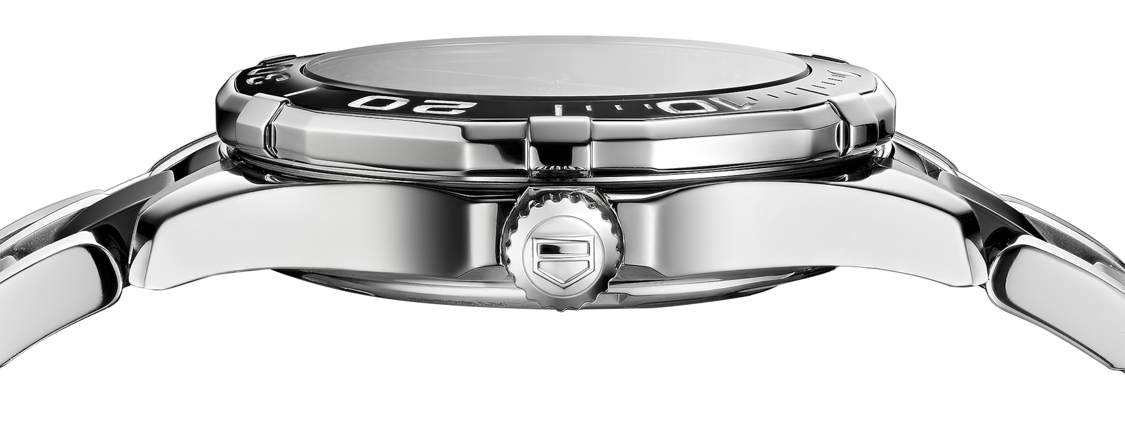 Tag Heuer Aquaracer Quartz Black Dial Two Tone Steel Strap Watch for Men - WAY131A.BA0913