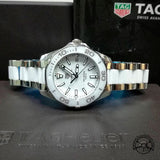  Shop Authentic Tag Heuer Aquaracer Quartz White Dial Two Tone Steel Strap Watch Women - WAY131B.BA0914 - Luxxuri