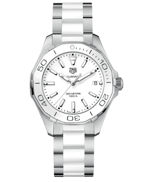  Shop Authentic Tag Heuer Aquaracer White Dial Watch for Women - WAY131B.BA0914 - Luxxuri