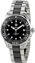  Shop Authentic Tag Heuer Aquaracer Quartz Black Dial Two Tone Steel Strap Watch for Women - WAY131C.BA0913 - Luxxuri