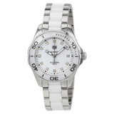  Shop Authentic Tag Heuer Aquaracer Diamonds White Dial Two Tone Steel Strap Watch for Women - WAY131D.BA0914 - Luxxuri