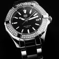  Shop Authentic Tag Heuer Aquaracer Quartz Diamonds Black Dial Two Tone Steel Strap Watch for Men - WAY131E.BA0913 - Luxxuri