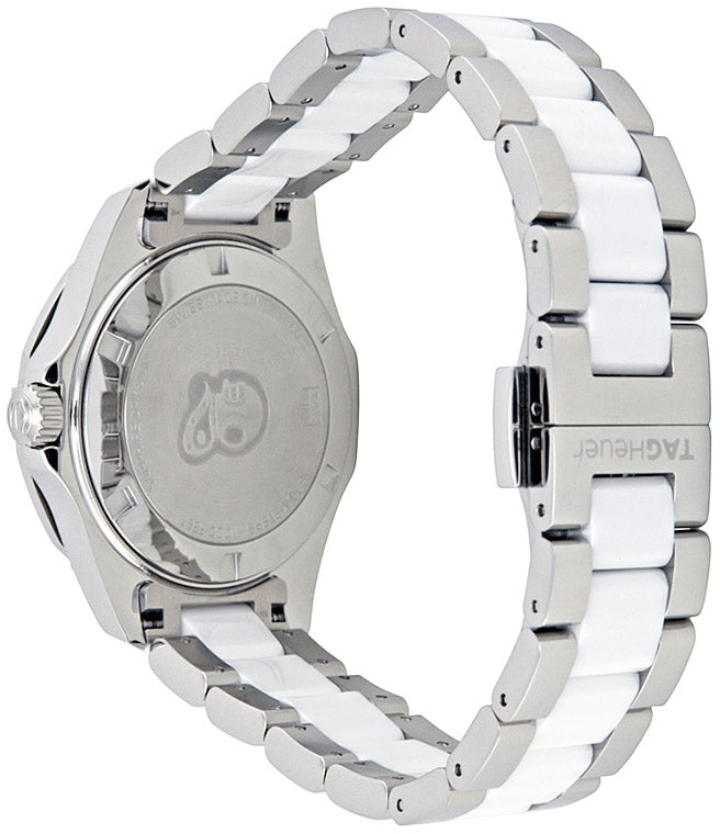  Shop Authentic Tag Heuer Aquaracer Diamonds White Dial Two Tone Steel Strap Watch for Women - WAY131F.BA0914 - Luxxuri