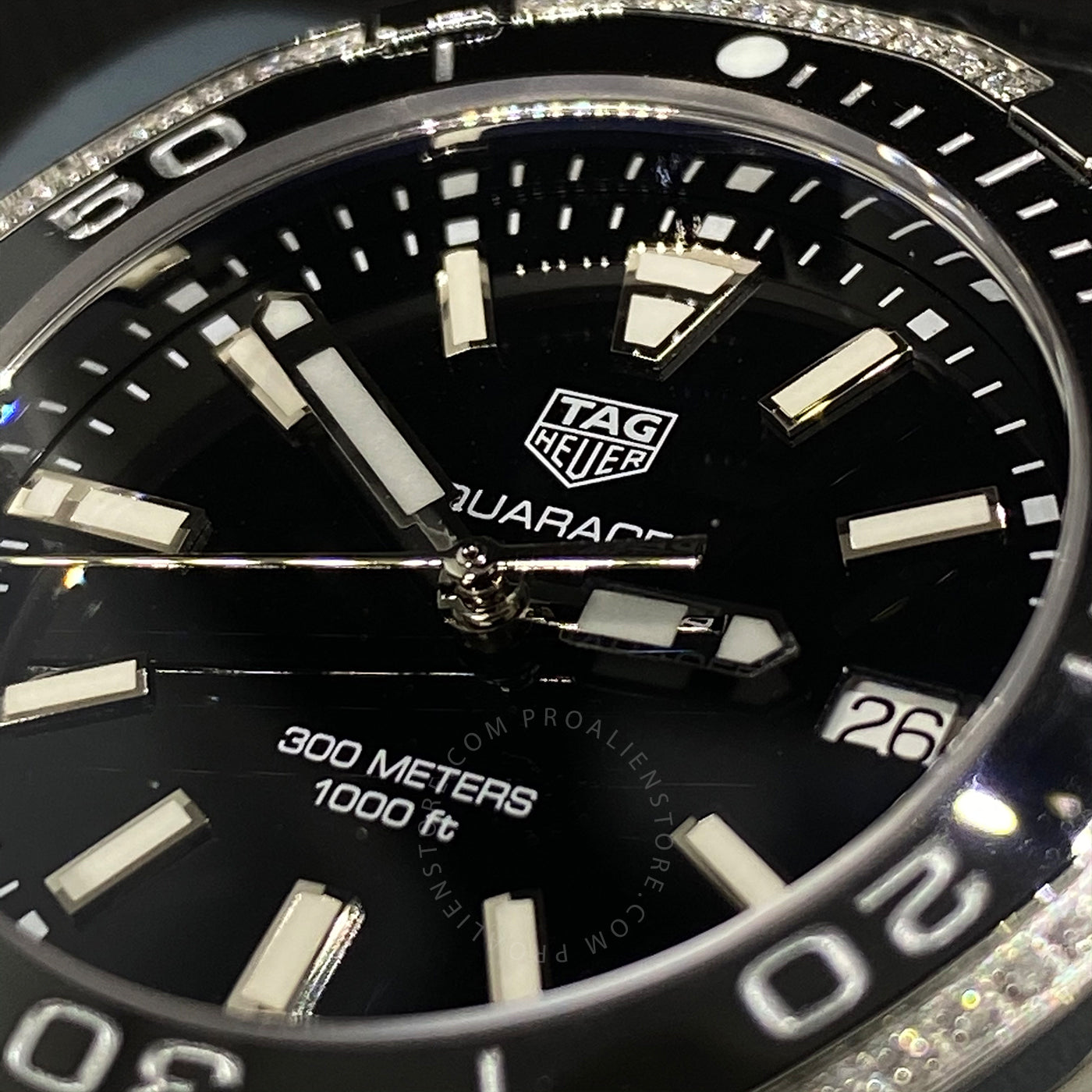  Shop Authentic Tag Heuer Aquaracer Quartz Diamonds Black Dial Two Tone Steel Strap Watch for Women - WAY131G.BA0913 - Luxxuri