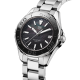  Shop Authentic Tag Heuer Aquaracer Quartz Black Dial Silver Steel Strap Watch for Women - WAY131K.BA0748 - Luxxuri