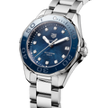 Tag Heuer Aquaracer Diamonds Blue Dial Silver Steel Strap Watch for Women - WAY131L.BA0748