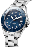  Shop Authentic Tag Heuer Aquaracer Diamonds Blue Dial Silver Steel Strap Watch for Women - WAY131L.BA0748 - Luxxuri