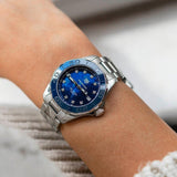  Shop Authentic Tag Heuer Aquaracer Diamonds Blue Dial Silver Steel Strap Watch for Women - WAY131L.BA0748 - Luxxuri