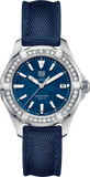  Shop Authentic Tag Heuer Aquaracer Quartz Diamonds Blue Dial Blue Nylon Strap Watch for Women - WAY131N.FT6091 - Luxxuri