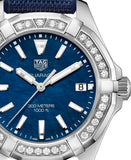  Shop Authentic Tag Heuer Aquaracer Quartz Diamonds Blue Dial Blue Nylon Strap Watch for Women - WAY131N.FT6091 - Luxxuri