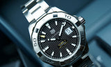  Shop Authentic Tag Heuer Aquaracer Automatic Black Dial Silver Steel Strap Watch for Men - WAY2010.BA0927 - Luxxuri
